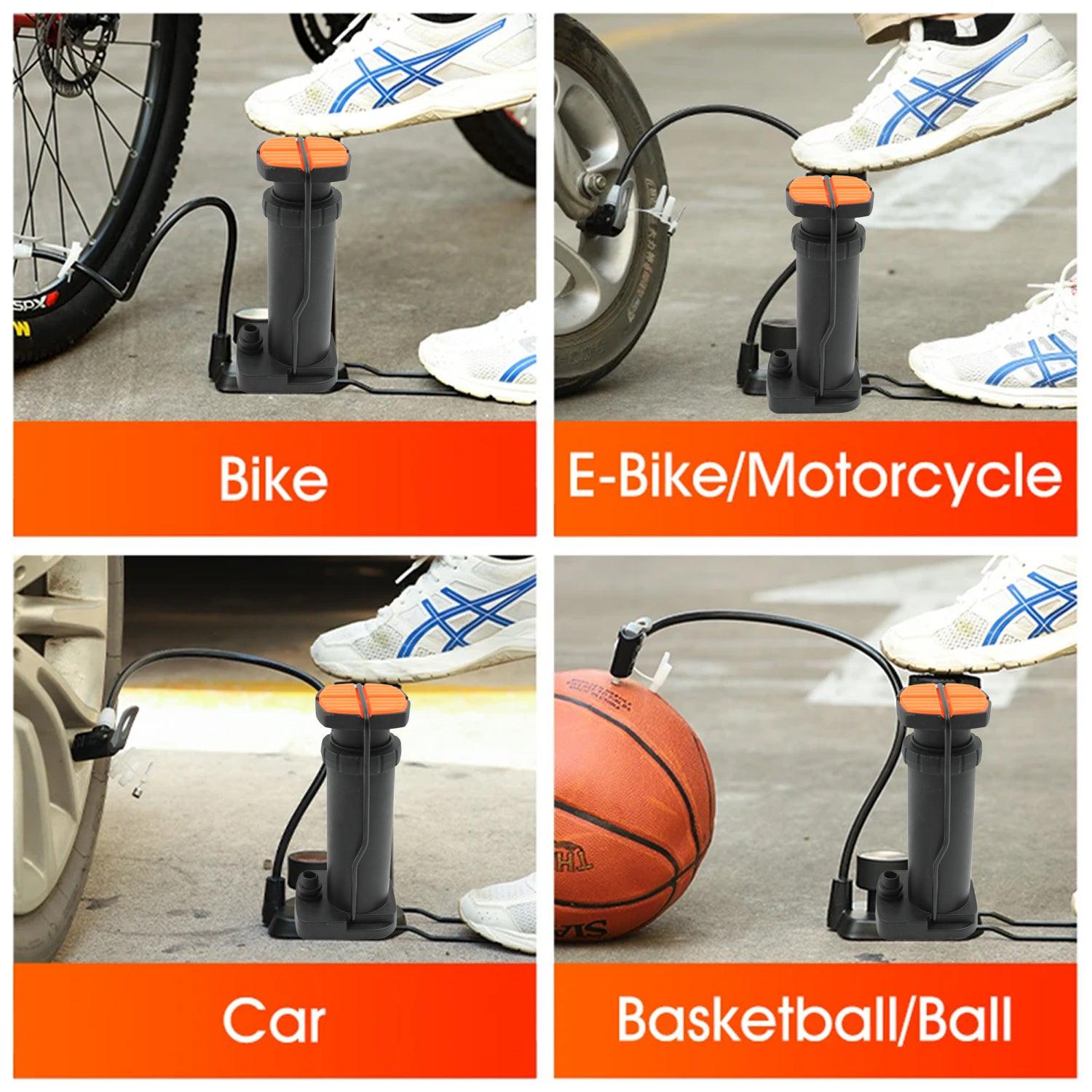 Portable Mini Foot Pump for Bicycle, Bike, and Car - jugaad.shop