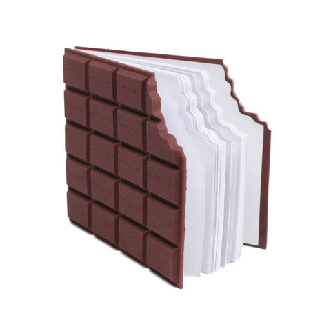 Small Chocolate Scented Diary Memo Notebook in Rectangular Chocolate Bite Shape with Original Chocolate Smell Personal Pocket Diary, Dairy book with Plain Pages for Kids - jugaad.shop