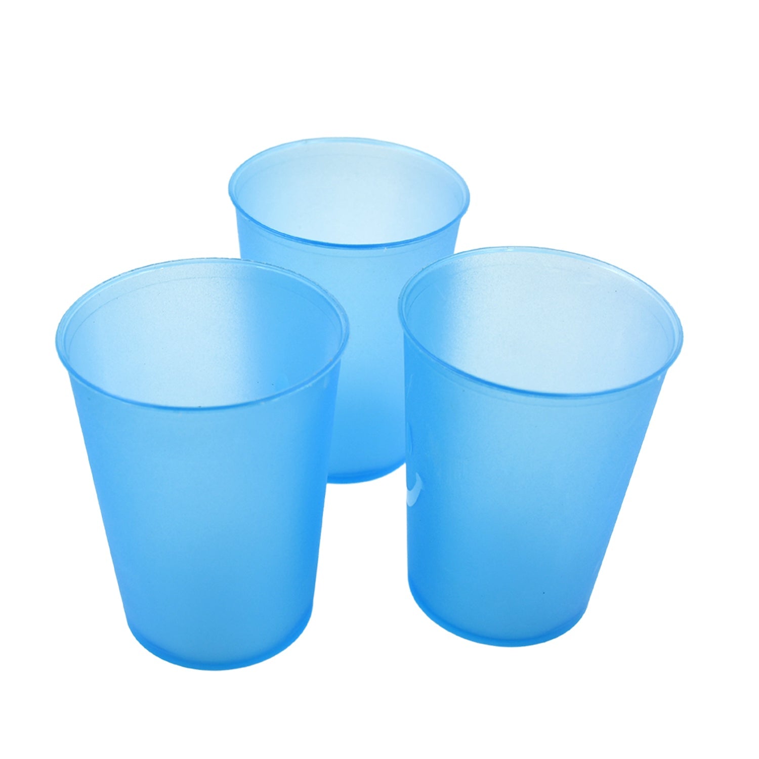 Plastic Tumblers Lightweight Cups / Glass Reusable Drinking Cups Restaurant Cups Dishwasher Safe Beverage Tumblers Glasses for Kitchen Water Transparent Glasses 3 pc Set - jugaad.shop