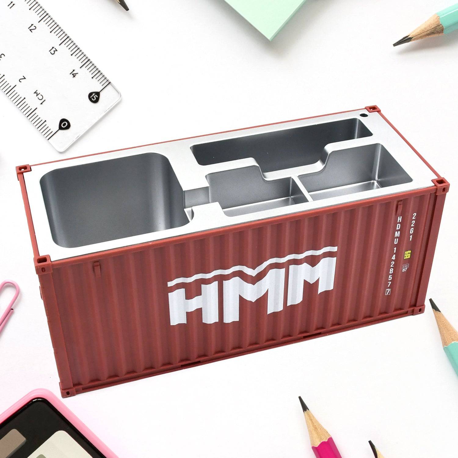 Shipping Container Pen Holder Shipping Container Model Pen Name Cardholder Simulated Container Model For Business Gift - jugaad.shop