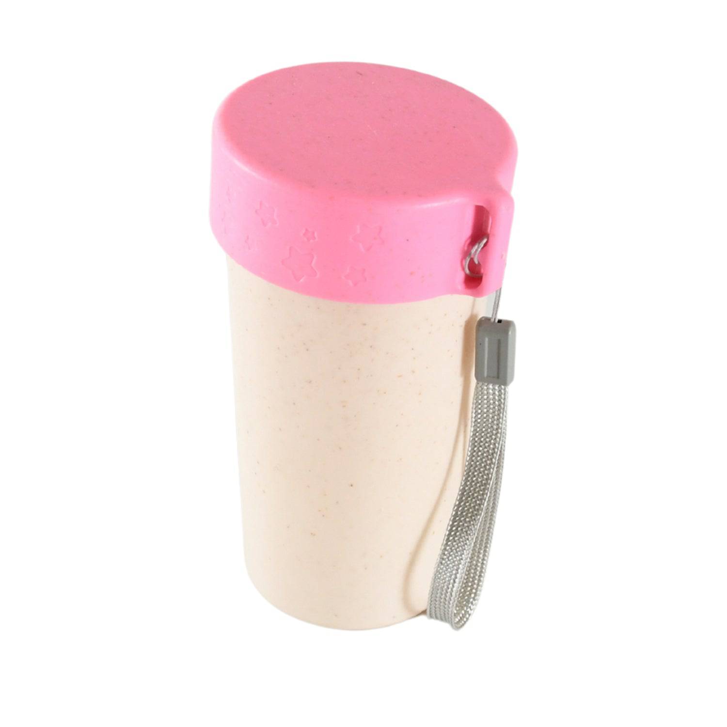 Travel Coffee Cup Portable Water Bottle Wheat Straw Coffee Tea Mug Coffee Mug with Lids for Coffee Tea (300 ML Approx) - jugaad.shop