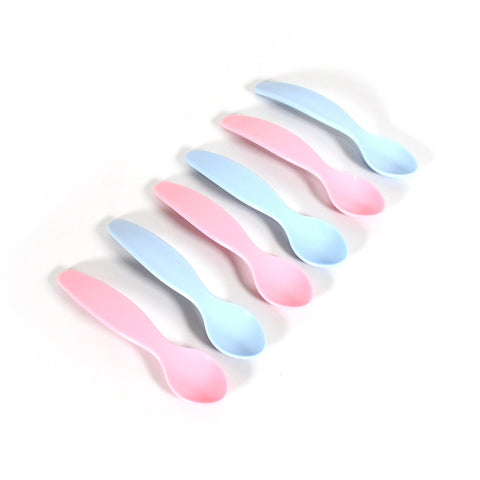 Kids Cute Food Grade Foods Feeding Training Baby Spoon (Set of 6 pcs) - jugaad.shop