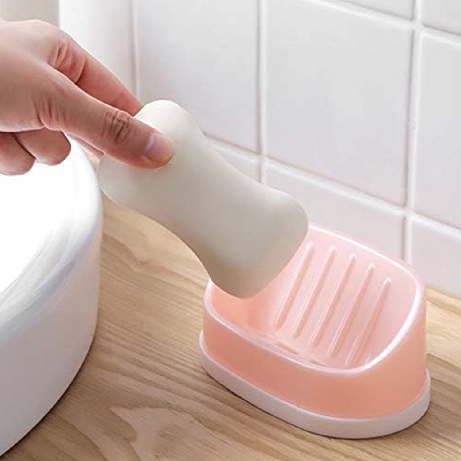 Soap Container, Soap Box Household Kitchen and Bathroom Can Use PP Material Drain Box Double Soap Dish, for Bathroom Shower Home Outdoor Camping (1 Pc) - jugaad.shop