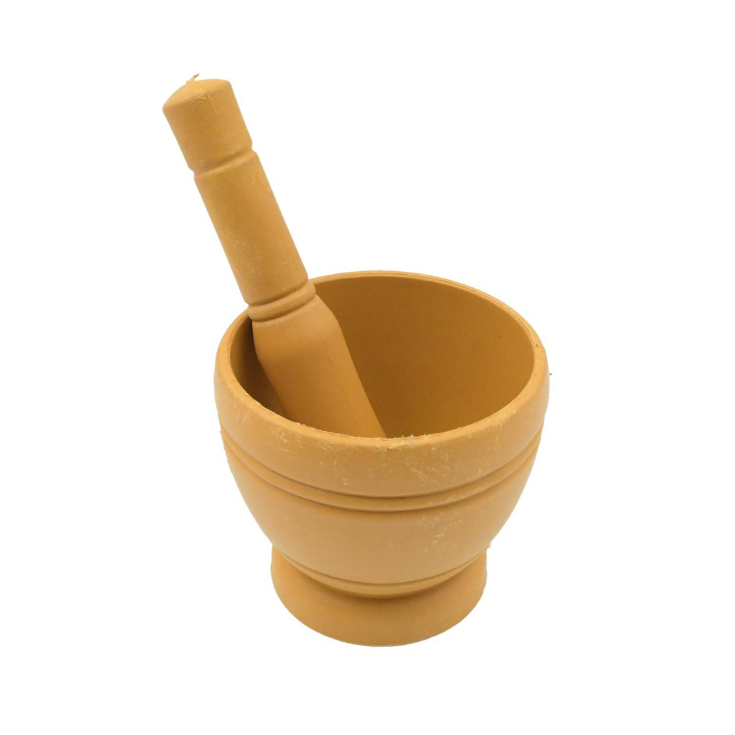 Mortar and Pestle Set for Spices, Okhli Masher, Khalbatta, Kharal, Mixer, Natural & Traditional Grinder and Musal, Well Design for Kitchen, Home, Herb - jugaad.shop