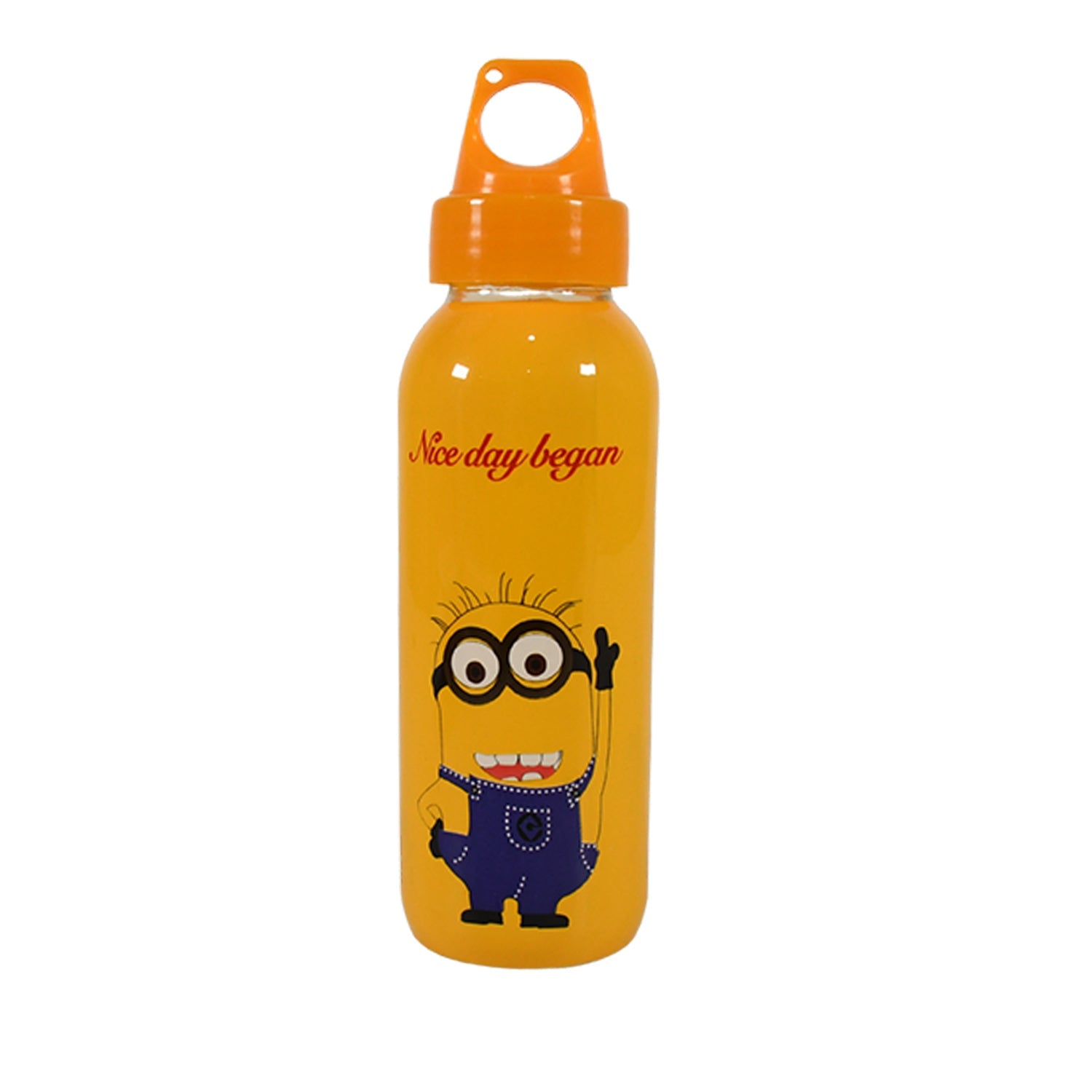 PORTABLE GLASS WATER BOTTLE, CREATIVE GLASS BOTTLE WITH GLASS WATER ( Mix Design) - jugaad.shop