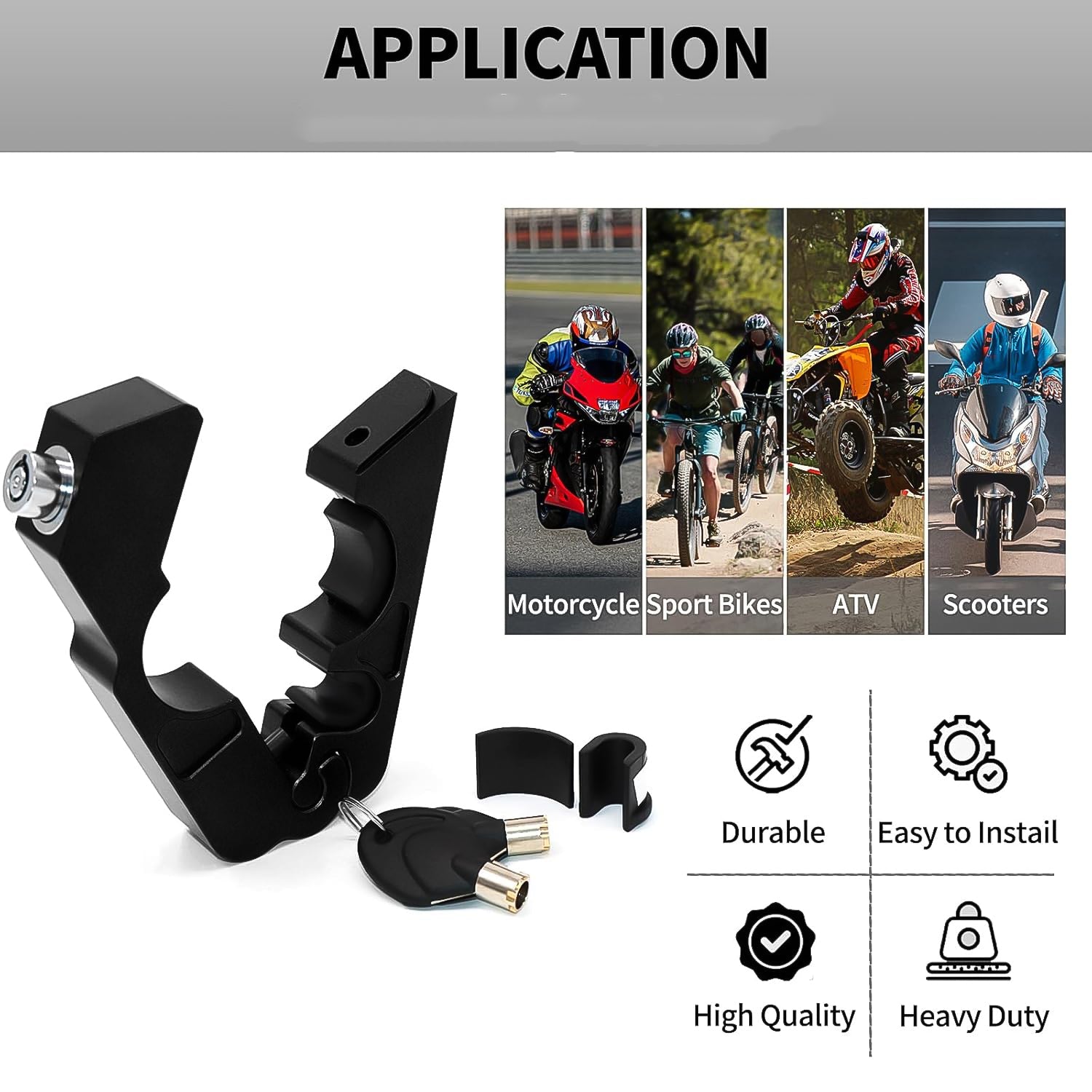 Motorcycle Grip Lock Universal Motorcycle Handlebar Throttle Grip Security Lock - jugaad.shop