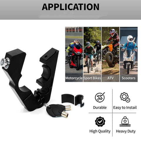 Motorcycle Grip Lock Universal Motorcycle Handlebar Throttle Grip Security Lock - jugaad.shop