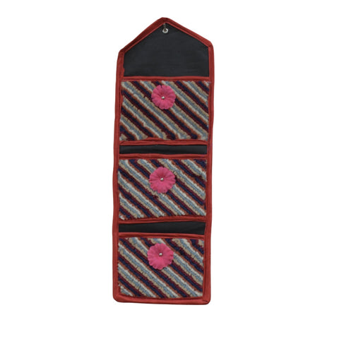 Foldable Hanging Organizer with 3 Pockets - Wall Hanging Letter Holder - jugaad.shop