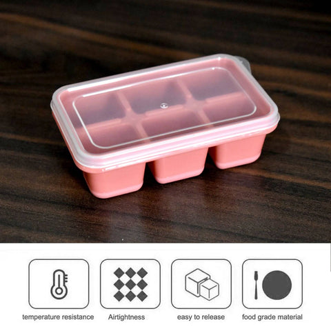 6 cavity Silicone Ice Tray used in all kinds of places like household kitchens for making ice from water and various things and all. - jugaad.shop