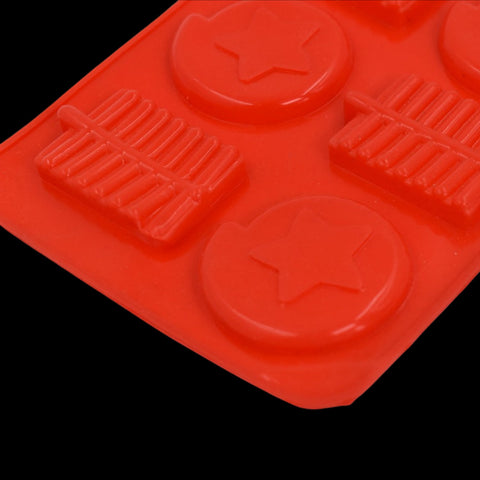 Versatile 6-cavity silicone mold tray for baking