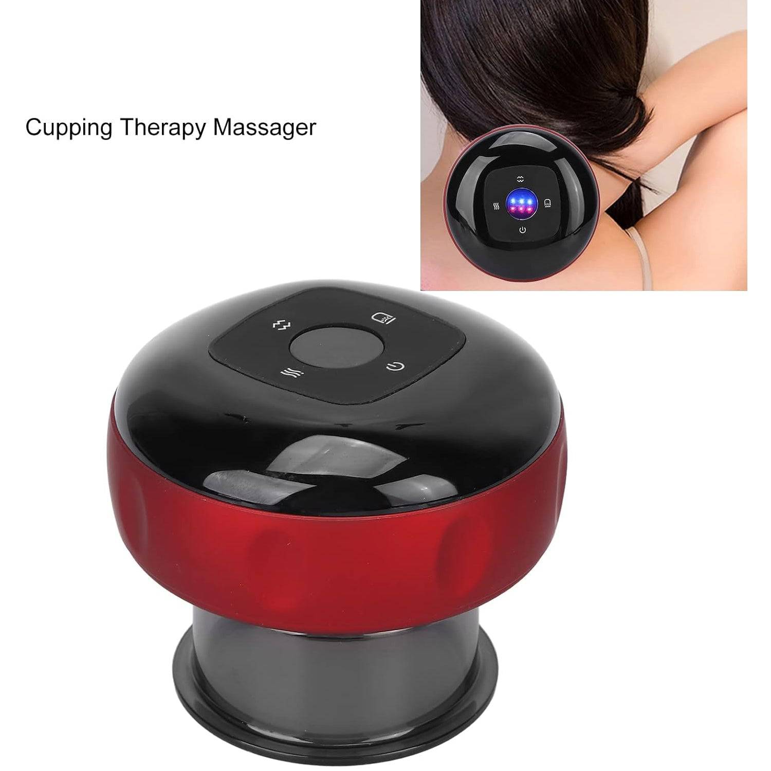 Electric Intelligent Breathing Cupping Massage Instrument The Smart Cupping Therapy Set's Massager for Muscle and Joint Pain Cellulite Massage Back Pain Relief for Back Shoulder Leg (1 Pc) - jugaad.shop