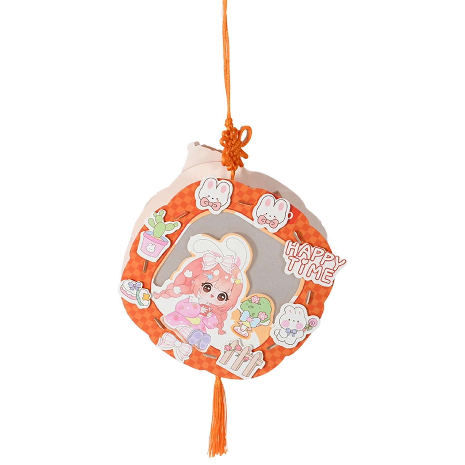 DIY Traditional Lanterns Handmade Cartoon Paper Lanterns, Antique Portable Lantern Hollow-Out Projection Luminescent LED Lamp DIY Hanging Paper Lanterns for Festival Party Decor - jugaad.shop