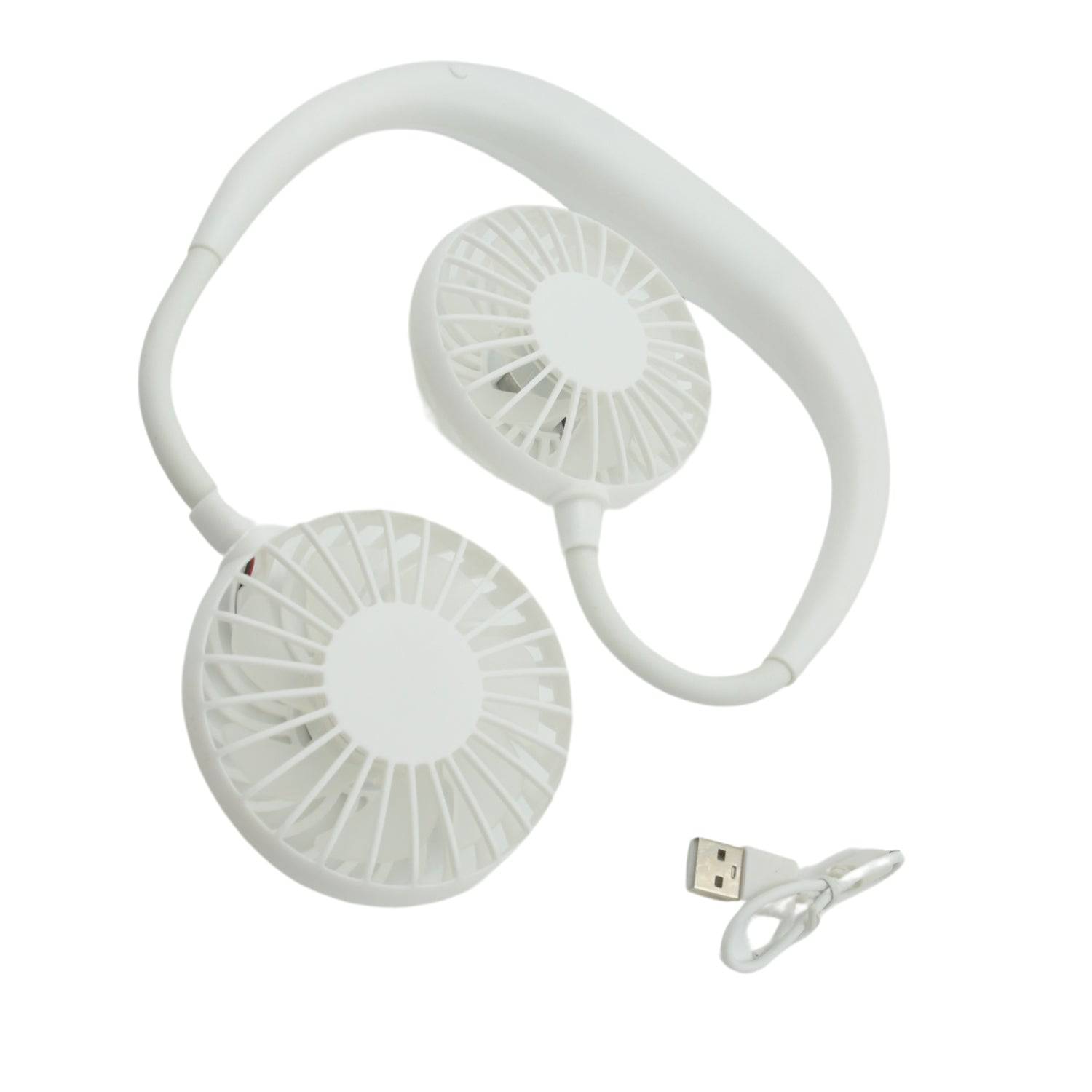 USB Rechargeable Wearable Neckband Fan - jugaad.shop