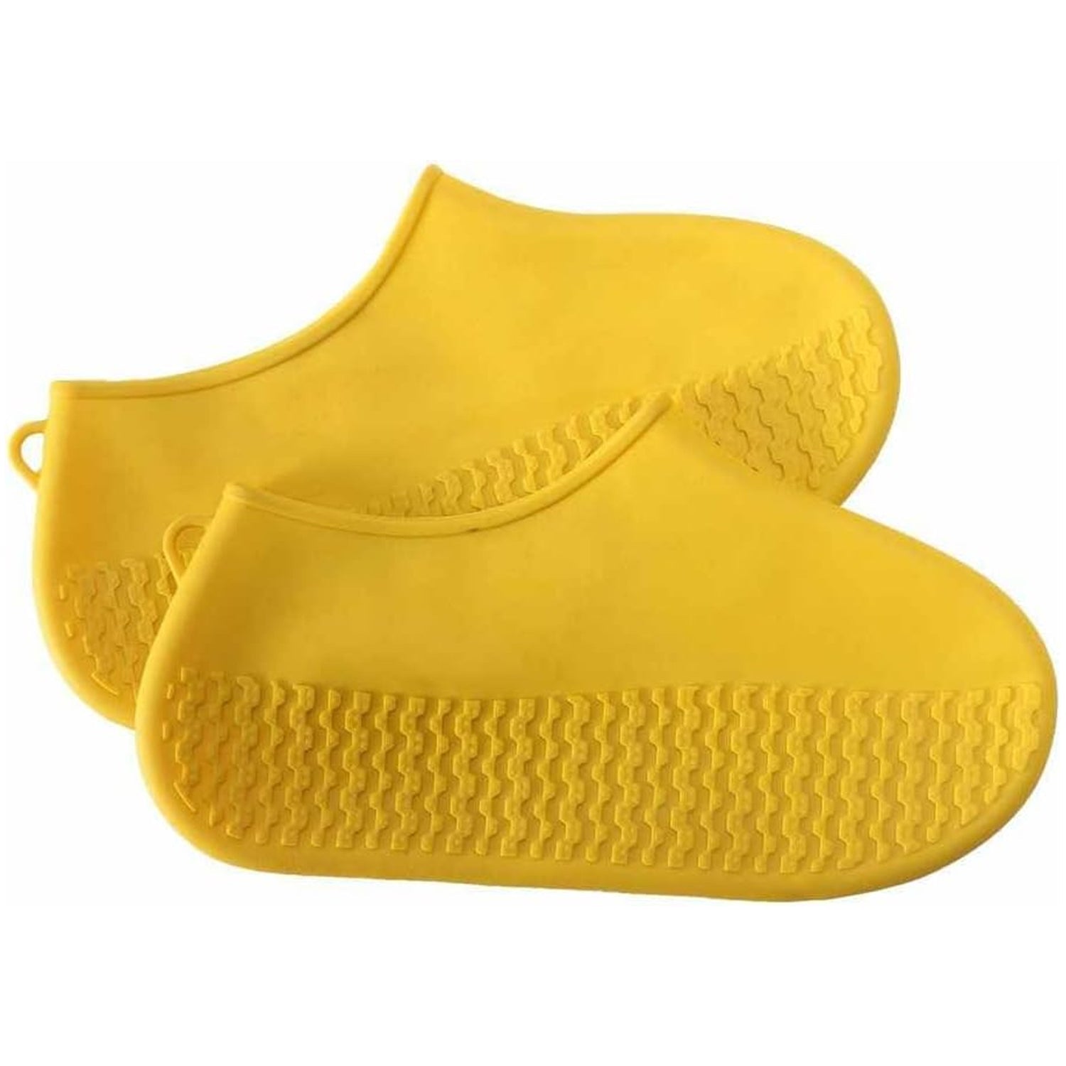 Non-Slip Silicone Rain Reusable Anti skid Waterproof Fordable Boot Shoe Cover (Extra Large Size (XL)/ 1 Pair / Yellow) - jugaad.shop