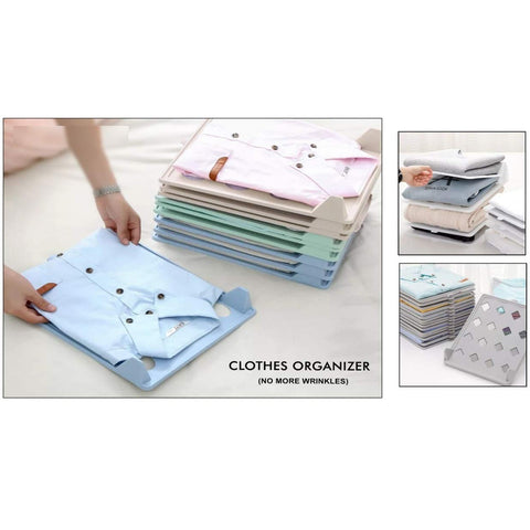 Easy-to-use cloth organizer for maintaining an organized ironing shop.