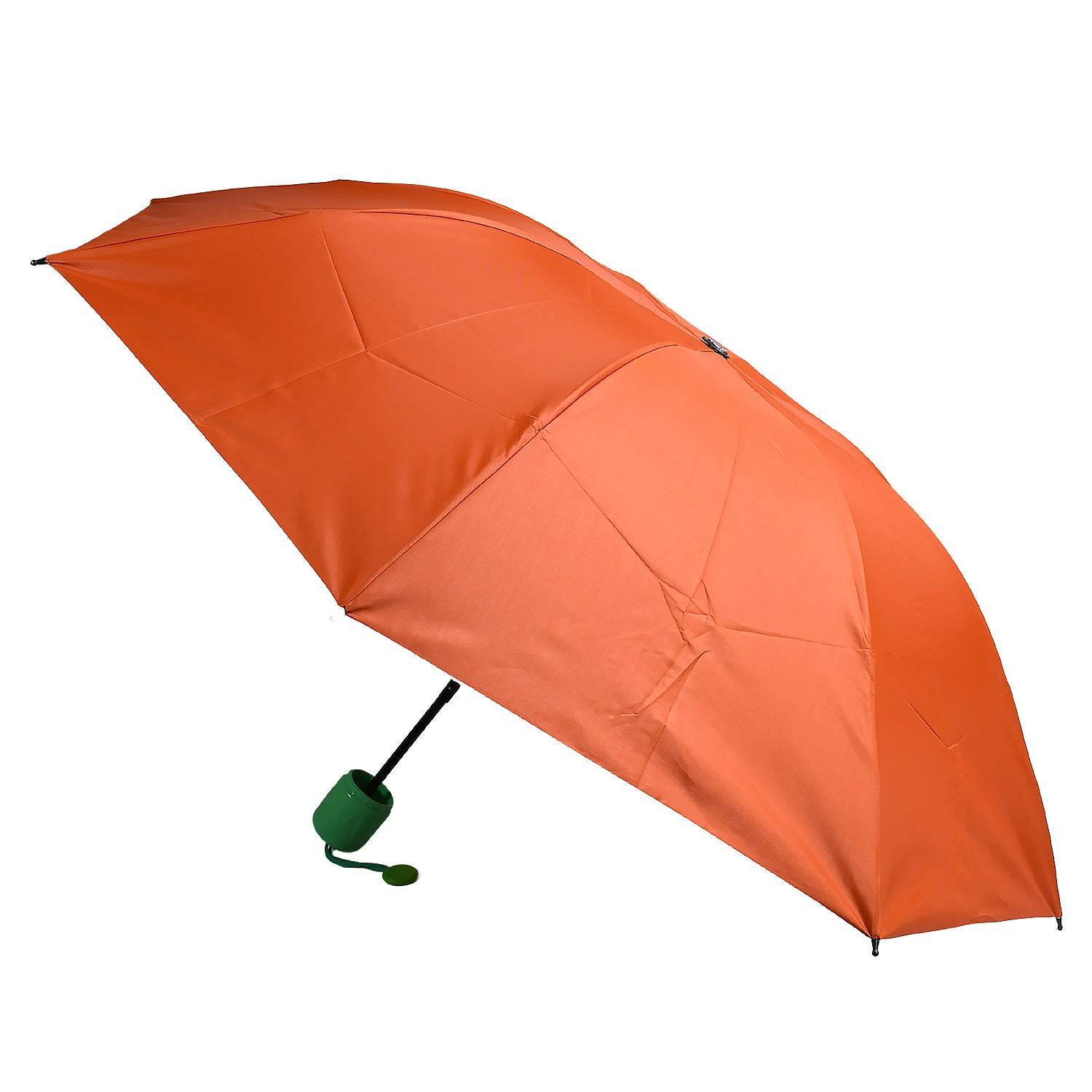 Vegetable shaped Folding Umbrella, Plastic Case Creative Fashion Folding Mini Sun Shade Rain Umbrella, Unique Umbrella, Sun & UV Protection, Cute Design (1 Pc) - jugaad.shop