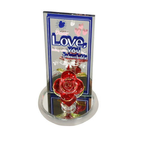 Lovely Rose Gift Showpiece, Love showpiece Valentine's Day Gift, Cute Anniversary, Wedding, Birthday, Boyfriend, Husband Romantic Unique Gift Set, Home Decoration Gift Set (1 Pc) - jugaad.shop