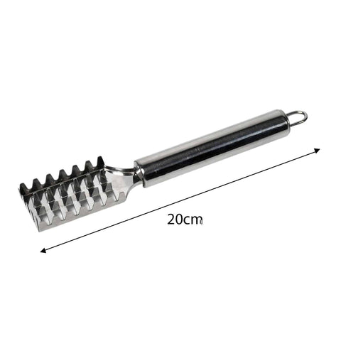 Fish Scale Remover Scraper Stainless Steel Fish Cutting Tools Sawtooth Easily Remove Fish Scales-Cleaning Brush Scraper Kitchen Tool- - jugaad.shop