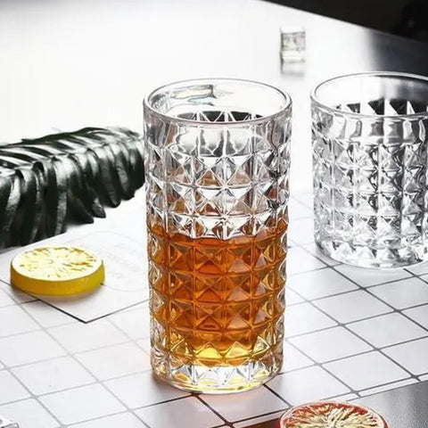 Glass Tumbler, Juice Glasses and Transparent Water Glasses Big Size (6 Pcs Set / 278 ML)