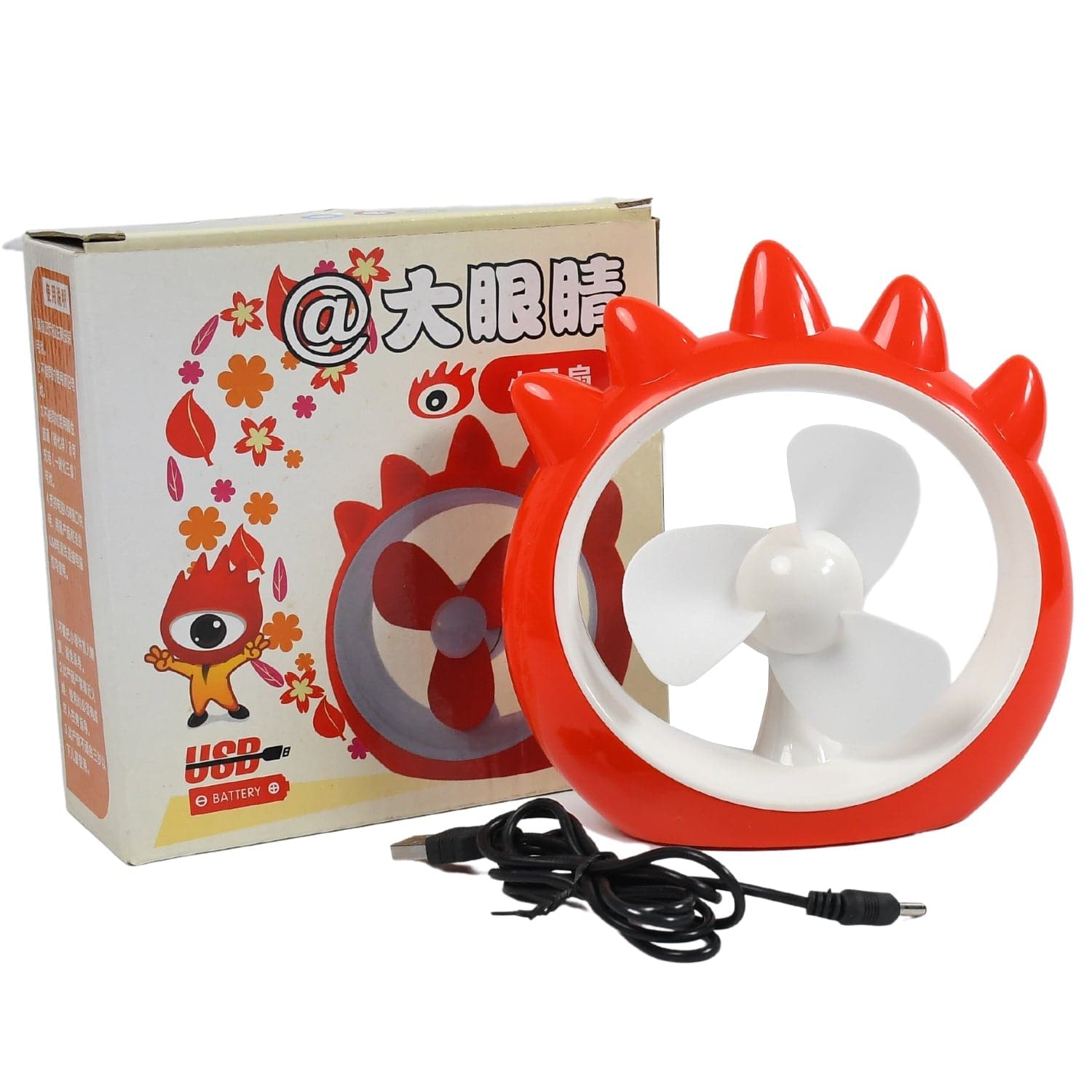 MINI DESKTOP FAN RECHARGEABLE TABLE FAN HANDHELD FAN USB FAN DESK FAN COOLING FAN FOR HOME , OFFICE , CAR, & MULTI USE FAN (Battery Not Include) - jugaad.shop