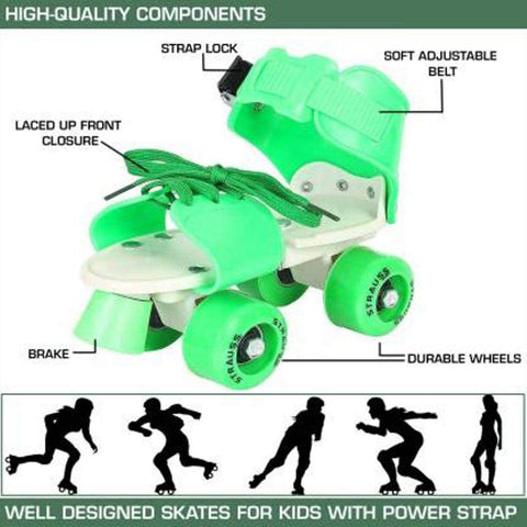 Roller Skates for Kids, Very Adjustable & Comfortable to Use / Roller Skate, Skating / (Pair of 1)  - jugaad.shop