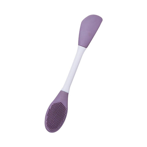 Double-headed Silicone Mask Brush Face Cleansing and Applying Mud Mask Beauty Salon Special Brush Smear Tool Facial Scrub Silicone Wash Scrubber Face Tools (1 Pc) - jugaad.shop