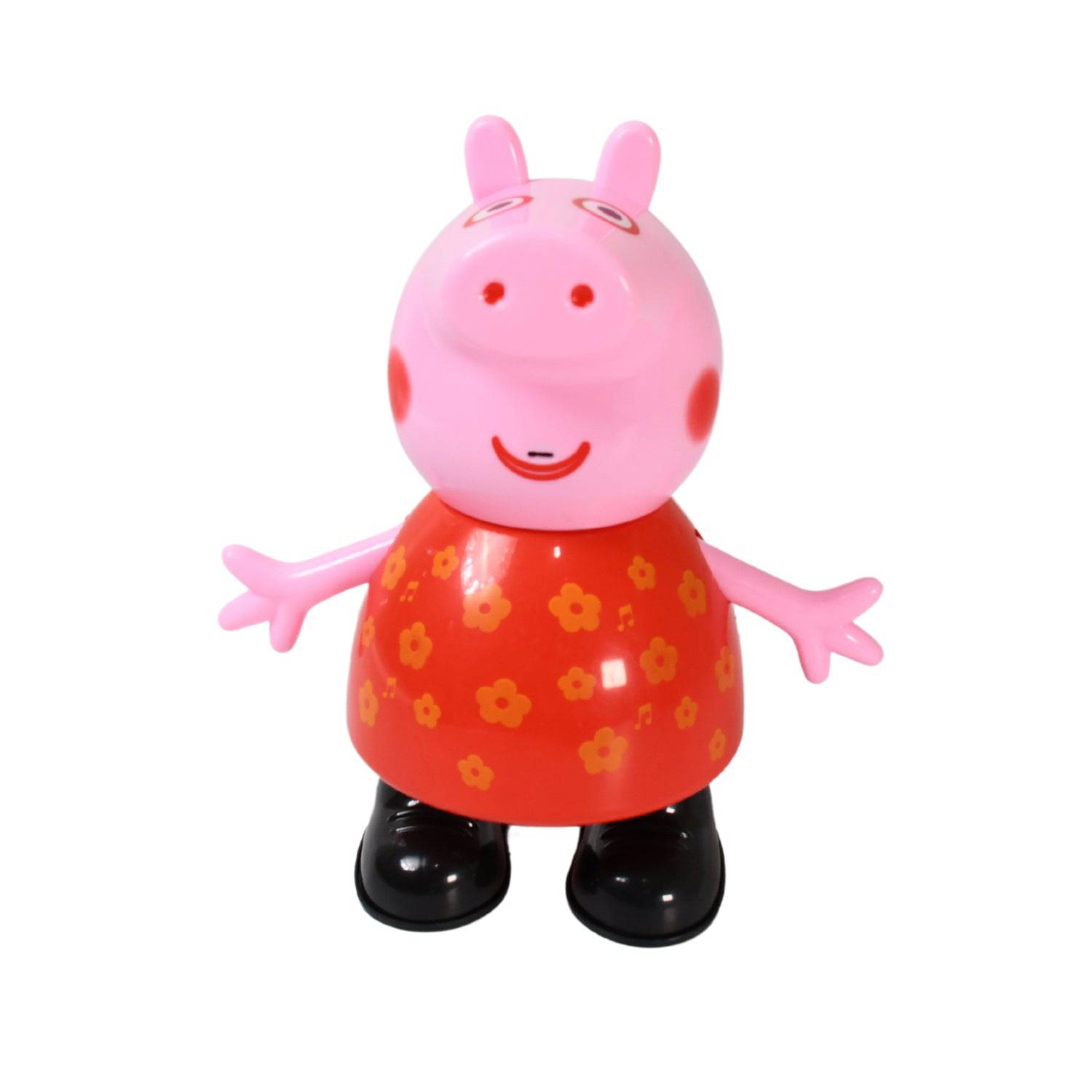 Pig Children Play toy, Pretend Play Toy Fun Gift for Kids, Movable Hands, Legs Pig Pretend Play Toy Set for Kids Children with Soft Rubber Material (1 Pc / Battery Not included) - jugaad.shop