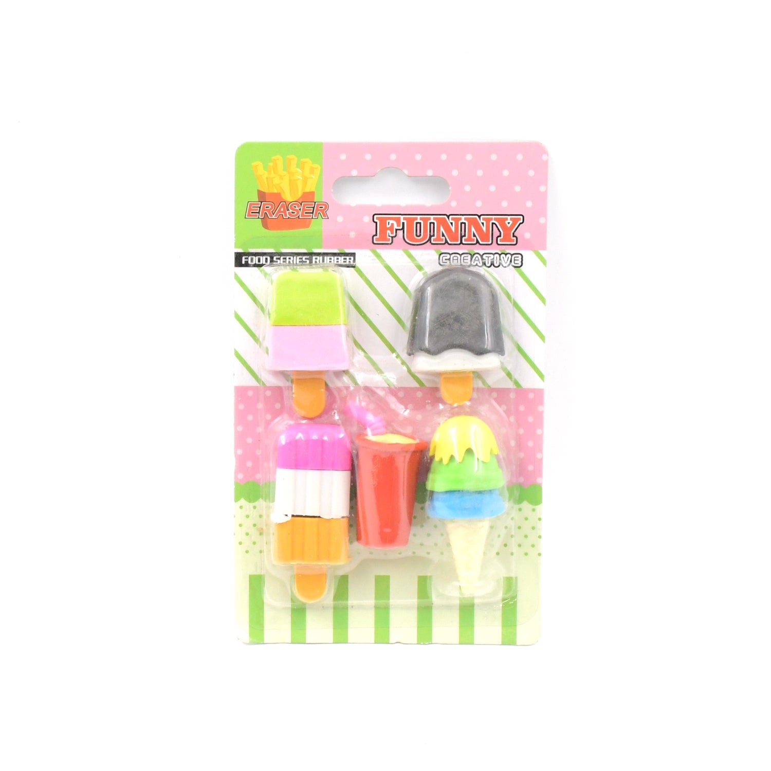 Mini Eraser Set for Kids (5 Pieces) - Fun Designs, Party Favors, School Prizes - jugaad.shop