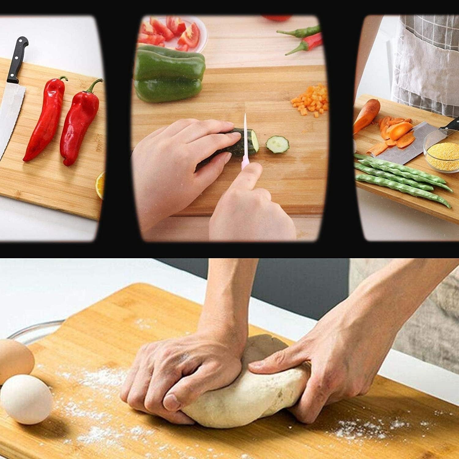 Bamboo slicing board for fruits