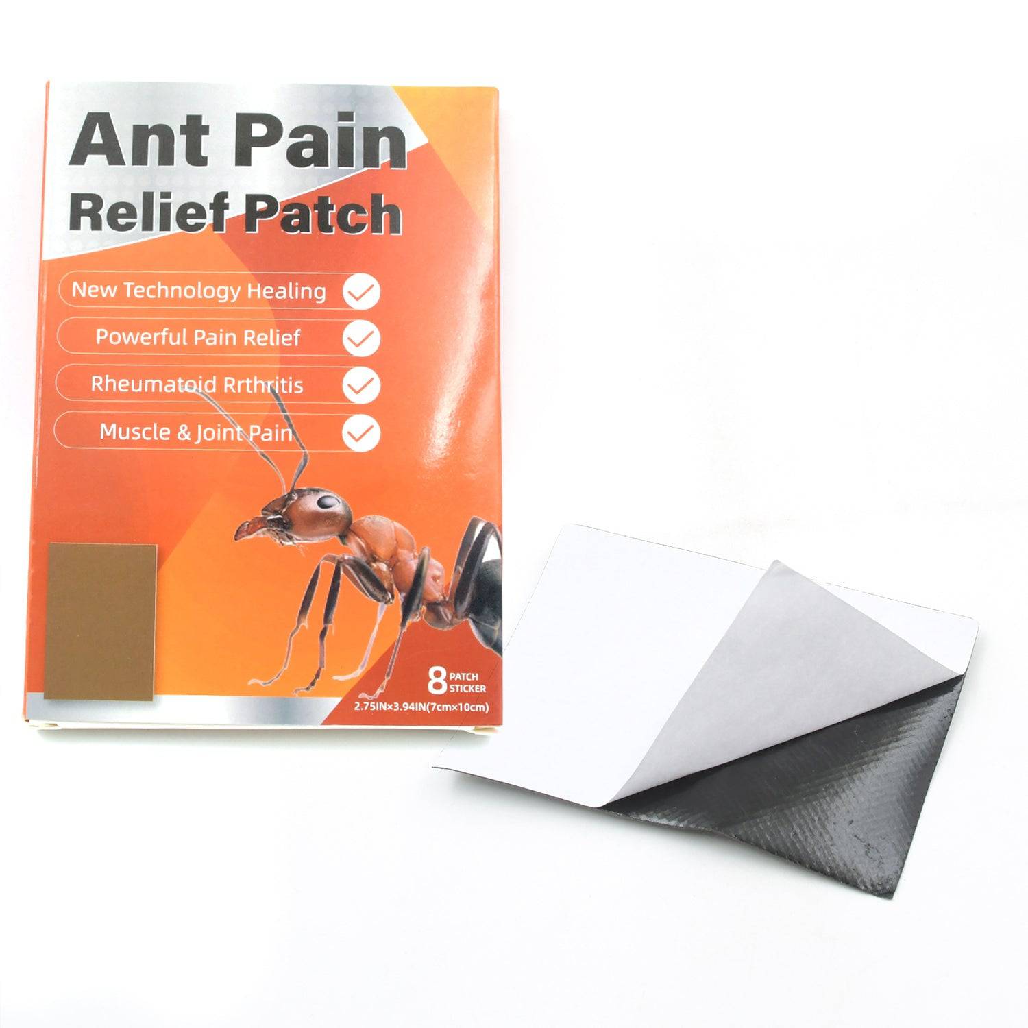 Ant Pain Relief Patch - Pack of 8 Patches | Instant Relief from Muscular Pain & Joint Pain| Natural Pain Relief Patches | Powerful Pain Relief, No Side Effects - jugaad.shop