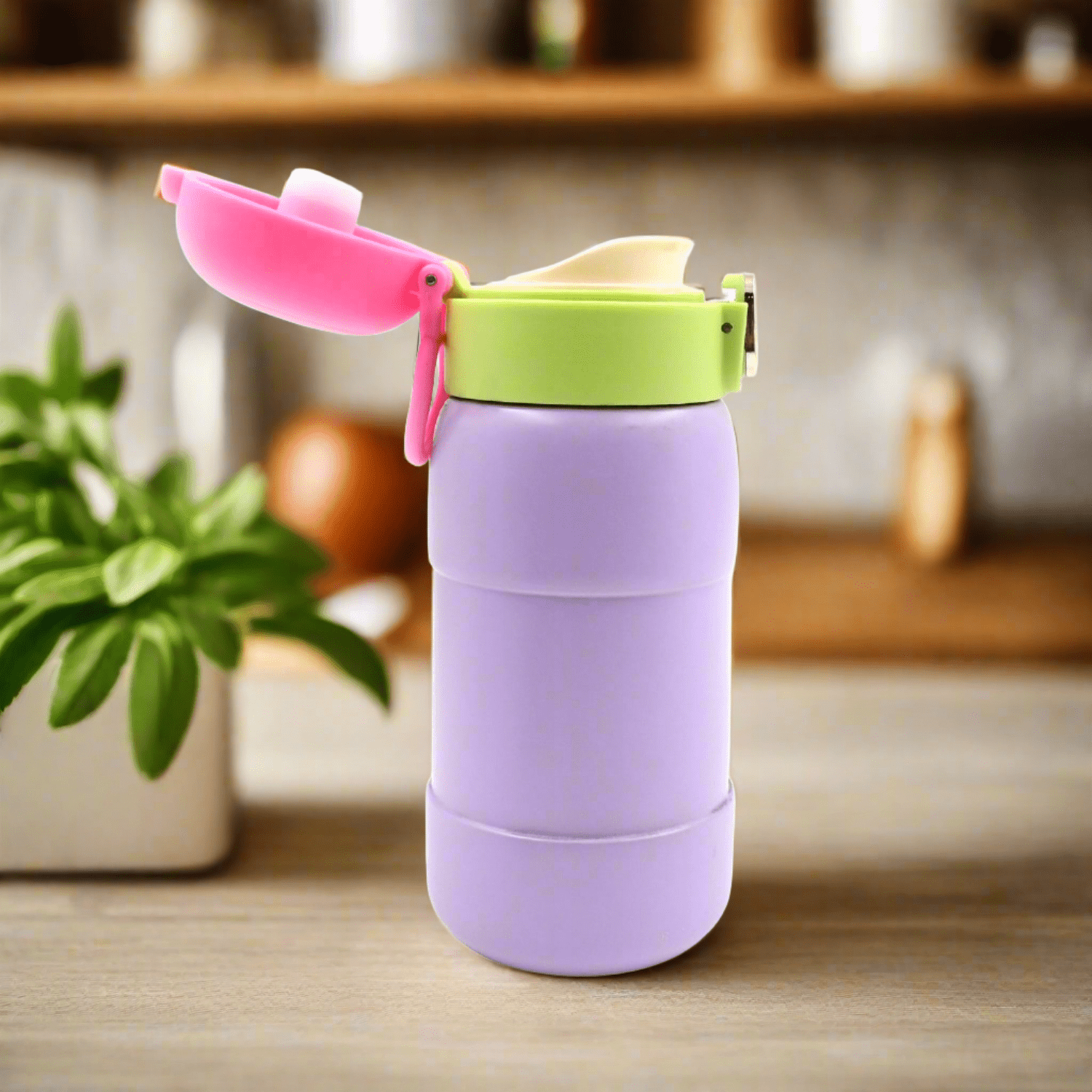 Duck Stainless Steel Water Bottle 400 ML (1 Pc / Mix Design) - jugaad.shop