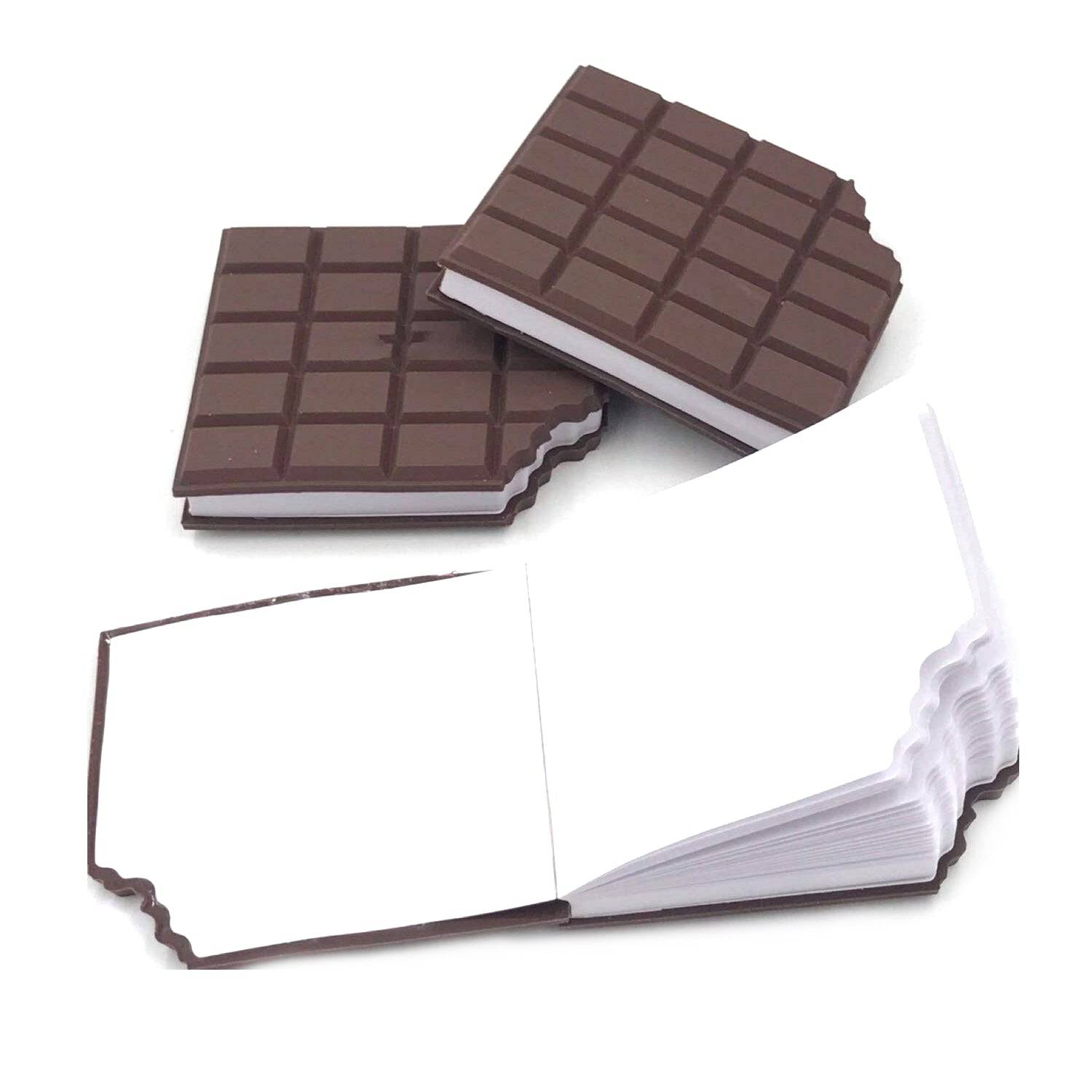 Small Chocolate Scented Diary Memo Notebook in Rectangular Chocolate Bite Shape with Original Chocolate Smell Personal Pocket Diary, Dairy book with Plain Pages for Kids - jugaad.shop