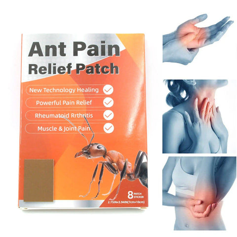 Ant Pain Relief Patch - Pack of 8 Patches | Instant Relief from Muscular Pain & Joint Pain| Natural Pain Relief Patches | Powerful Pain Relief, No Side Effects - jugaad.shop