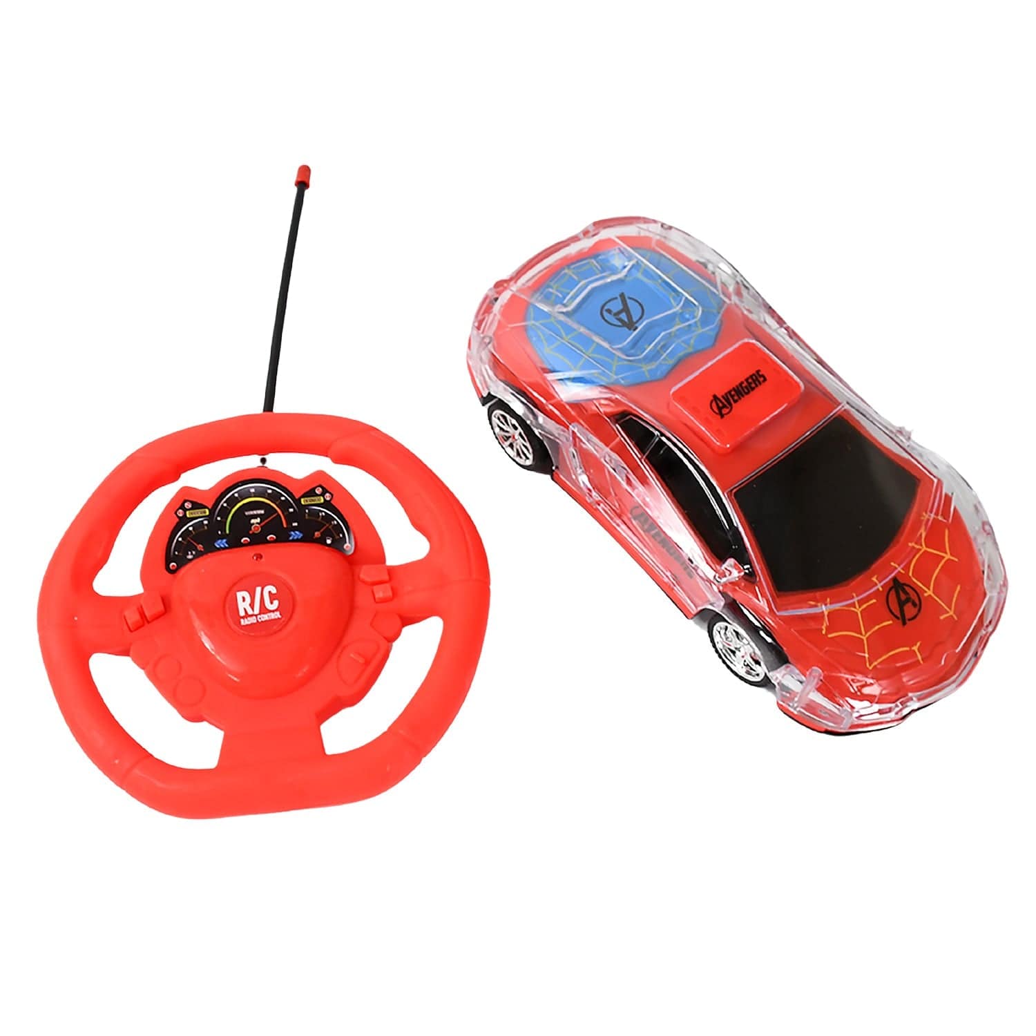 Plastic Remote Control Car, Remote Control Racing car with Two Function Backward and Forward. Handle Design Remote. Best Birthday Gift, Birthday Return Gift with Rechargeable Battery For Car - jugaad.shop