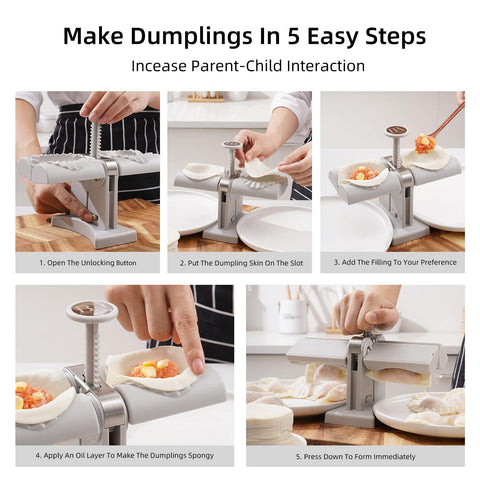 Dumpling Maker Mold,Double Head Dumpling Mold Wrap Two At A One Time,Household Dumpling Maker Mould, Easy-Tool for Making Dumplings ,Dumpling Press Mold Kitchen Accessories - jugaad.shop