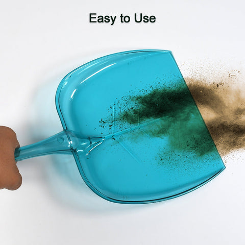 Heavy-duty dustpan with long handle