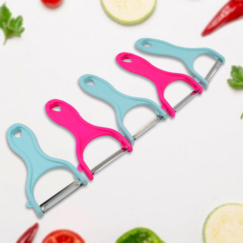 Stainless Steel Kitchen Scissors & Multipurpose Peeler (2 Pc Set / Mix Design Scissor & Peeler) - jugaad.shop