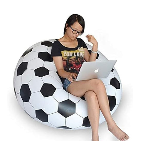 Foldable Sofa, Cartoon Style Inflatable Folding Chair, Ball Chair, Inflatable Sofa for Adults, Kids size (110cm x 80cm) - jugaad.shop