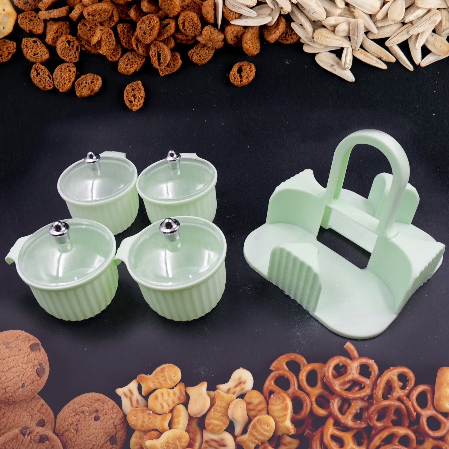 Multipurpose Plastic Storage Container Set: Kitchen Jars, Spices, Cookies - jugaad.shop