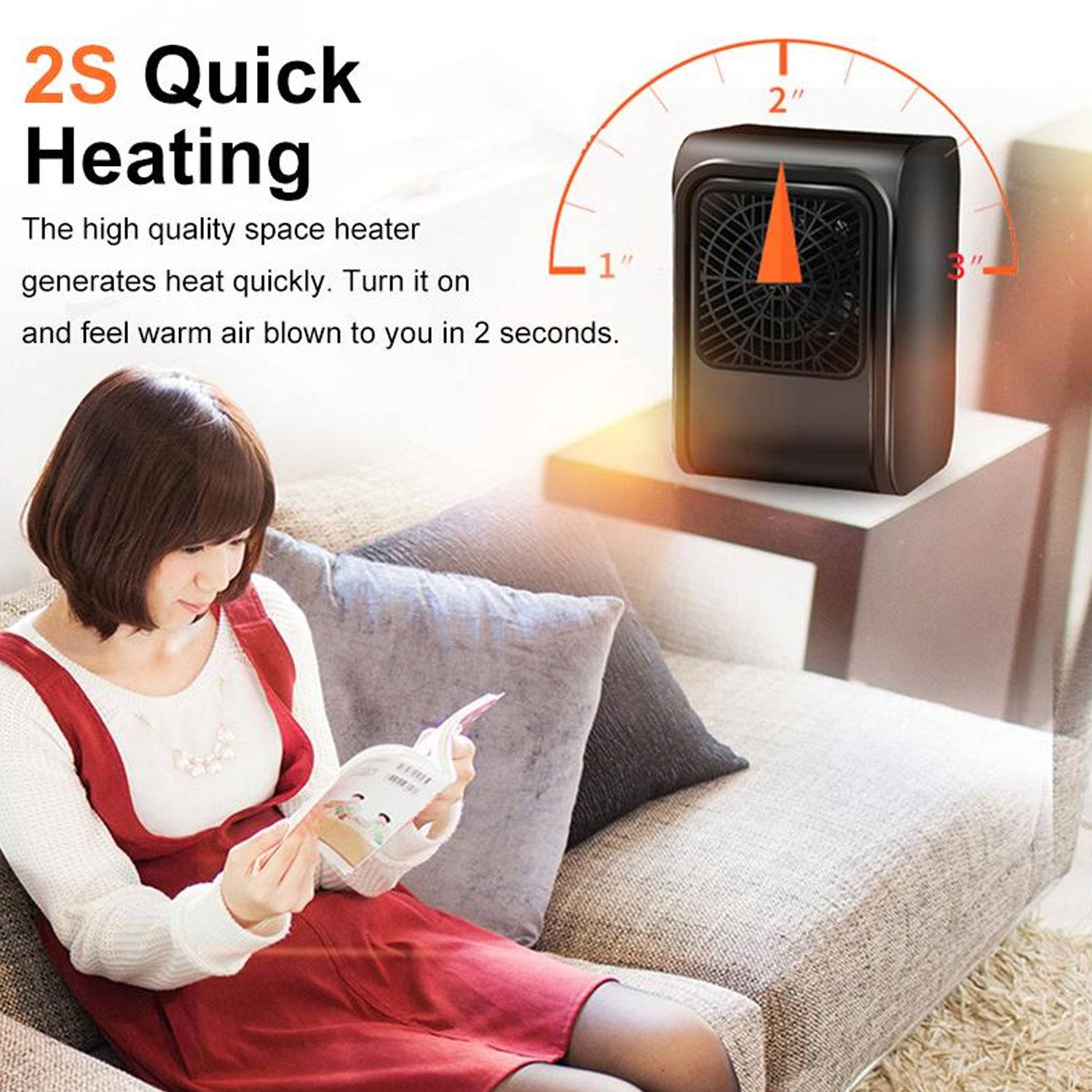 Room Heater 220V Brown Box Heater For Office & Bedroom Use Heater - jugaad.shop