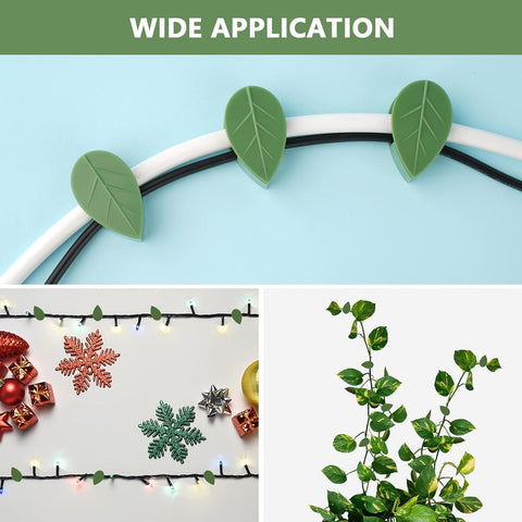 Plant Climbing Wall Fixture Clip Self-Adhesive Hook Vines Traction Invisible Stand Green Plant Clip Garden Wall Clip Plant Support Binding Clip Plants for Indoor Outdoor Decoration (10 Pcs Set) - jugaad.shop