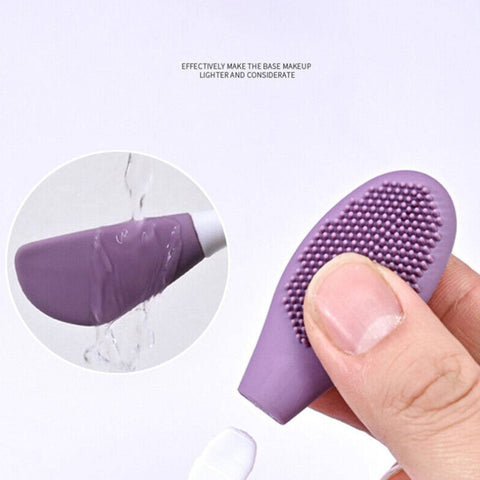 Double-headed Silicone Mask Brush Face Cleansing and Applying Mud Mask Beauty Salon Special Brush Smear Tool Facial Scrub Silicone Wash Scrubber Face Tools (1 Pc) - jugaad.shop