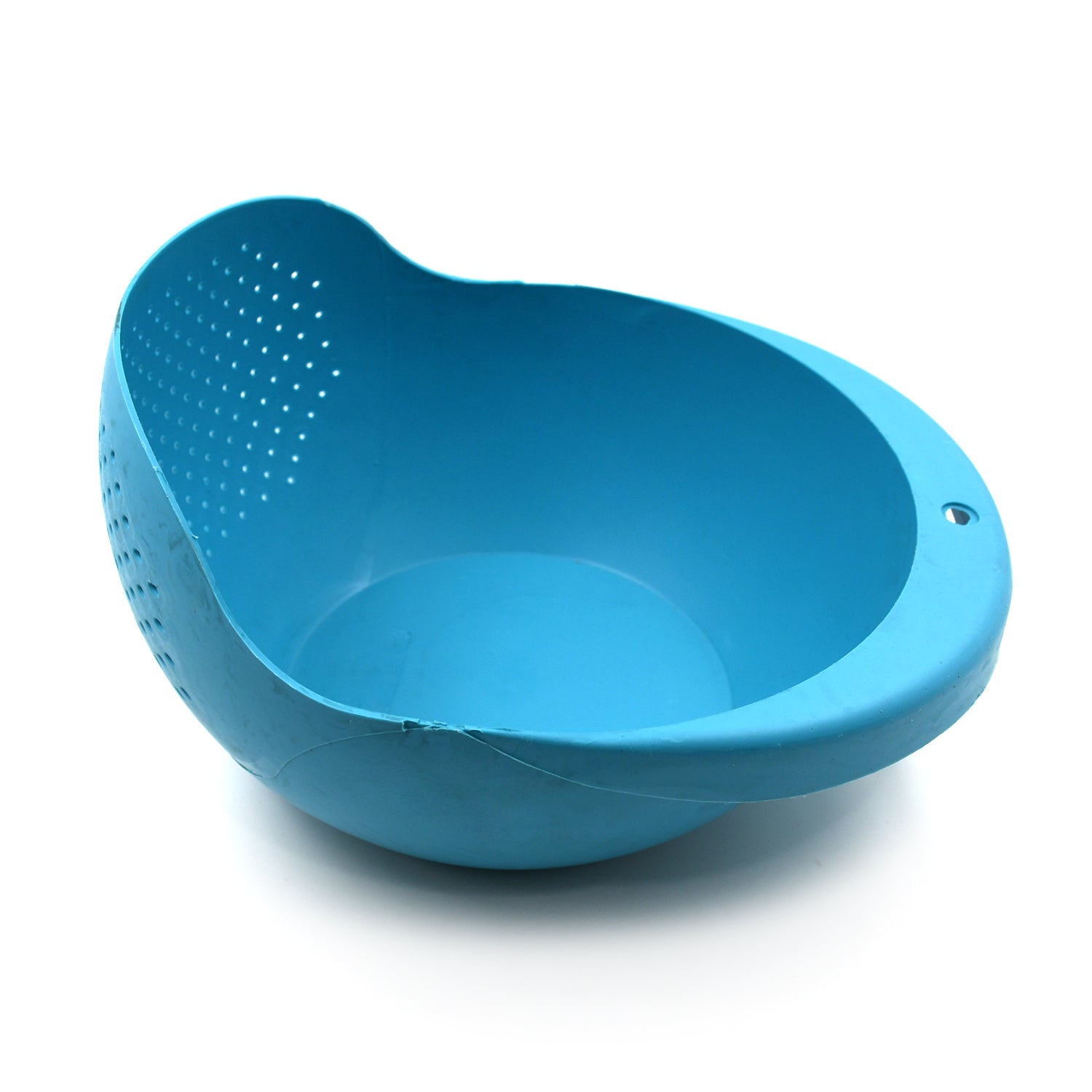 Plastic Rice Bowl / Food Strainer Thick Drain Basket for Rice, Vegetable & Fruit, Strainer Colander, Fruit Basket, Pasta Strainer, Washing Bowl (1 pc ) - jugaad.shop