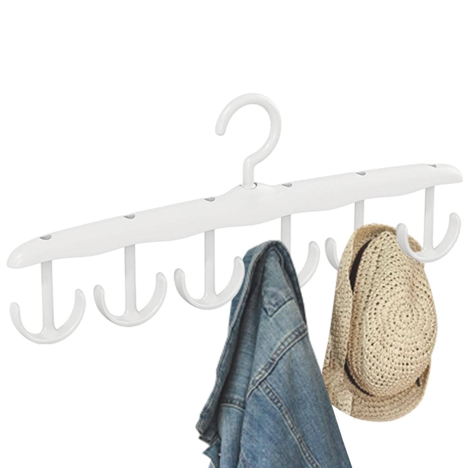 Tank Top Hanger, 12-Hook Space Saving Hanger, Capacity Rotatable Wood Space Saving Hanger Closet Organizers and Storage for Dorm & Apartment for Tank Top - jugaad.shop