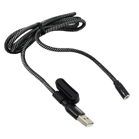 3 in 1 Magnetic USB Charging Cable | USB-c Android and Lightning with Extra Protecting Nylon| Strong Magnetic Cable with Full Rotation Support Fast Charging - jugaad.shop