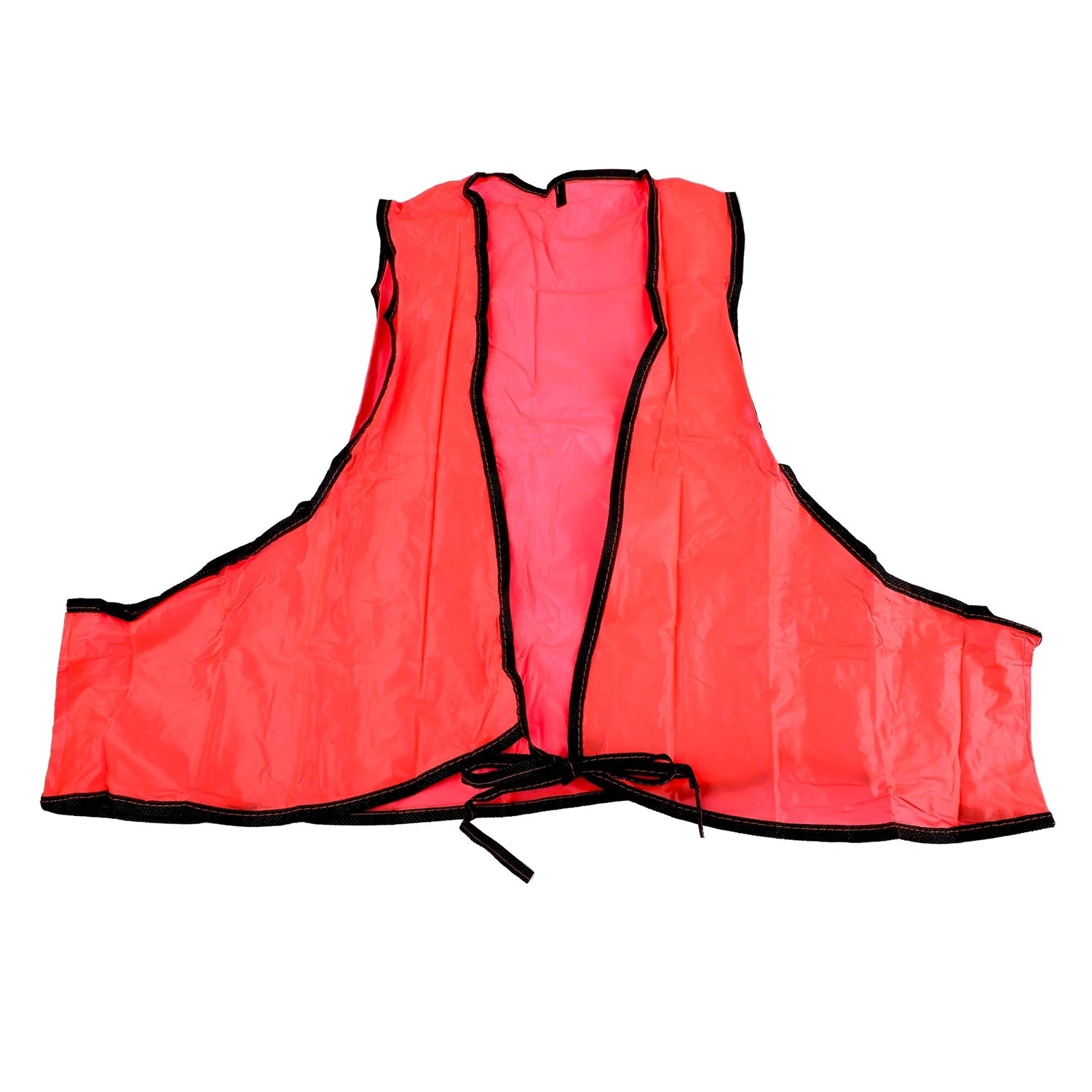 Economy Safety Vest, Soft Vinyl with Tie Closure for Identifying Staff and Volunteers Adult PVC Safety Vest High Visibility for Outdoor Operator - jugaad.shop