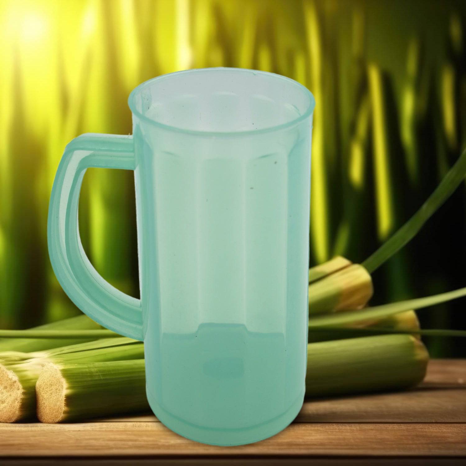 Plastic Coffee Mug With Handle Used for Drinking and Taking Coffees and Some Other Beverages in All Kinds of Places for Kitchen, Office, Home Dishwasher Safe(1 pc) - jugaad.shop