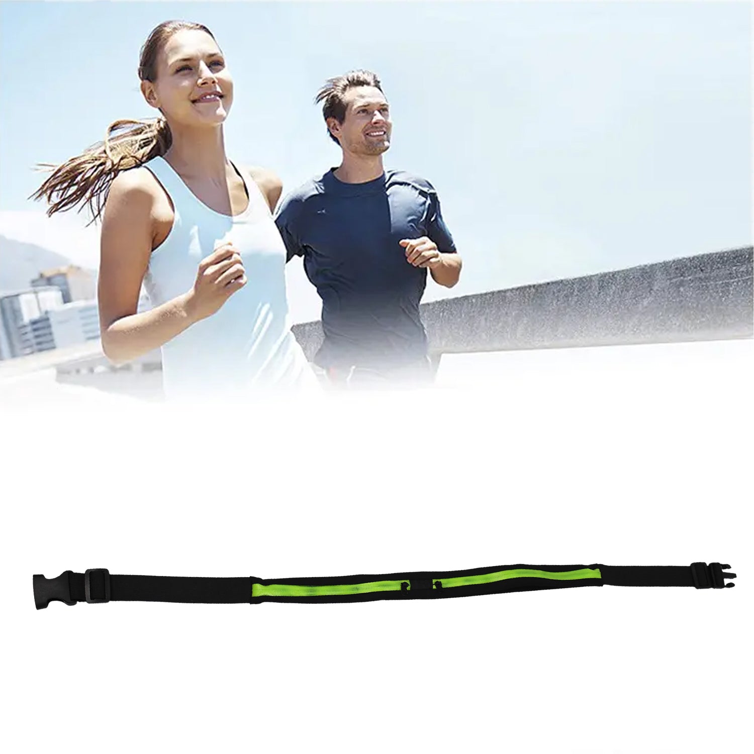 Running Hiking Jogging Walking Reflective Waterproof Waist Bag Compatible Belt Bag - jugaad.shop