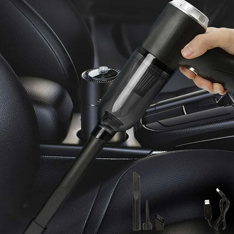 3 in 1 Car Mini Vacuum Cleaner with Blower Wireless Portable Rechargeable Handheld High Power Suction Vacuum Cleaning Machine for Home Car Computer Keyboard Cordless Air Blowing Dusting - jugaad.shop