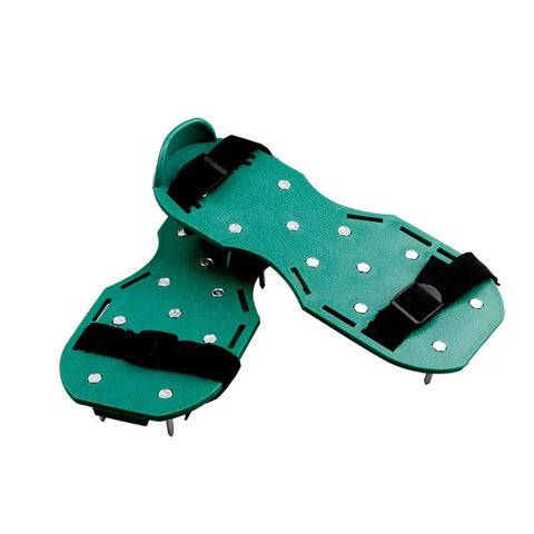 Lawn Aerator Sandals, Garden Grass Aerator Spiked Sandals Green Studded Shoes for Yard Patio Garden Excavation - jugaad.shop